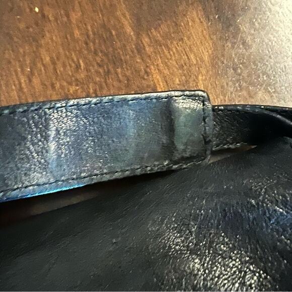 Alice + Olivia Large Leather Black Messenger Style Purse Bag - Picture 13 of 13